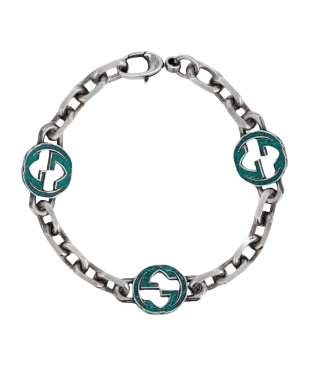 GUCCI Серебрянный серебряный браслет, фото 1