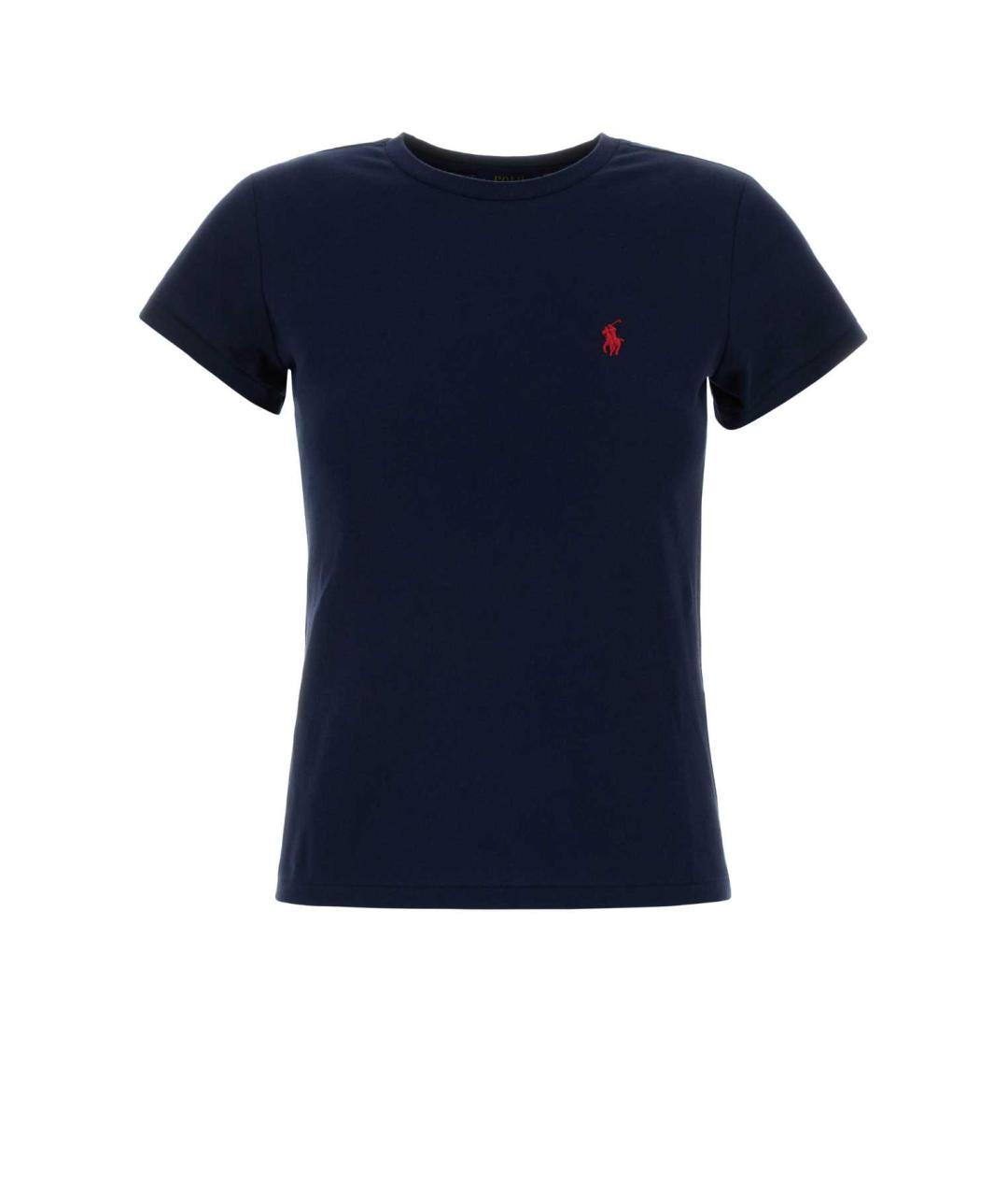 POLO RALPH LAUREN Синяя хлопковая футболка, фото 1