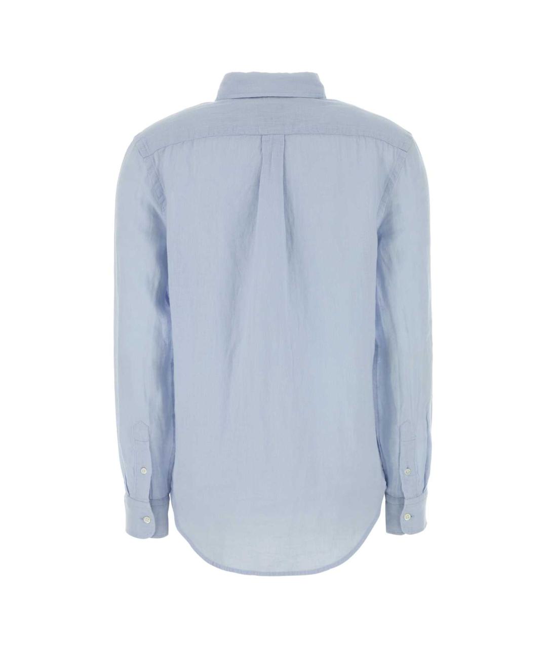 POLO RALPH LAUREN Голубая льняная рубашка, фото 2