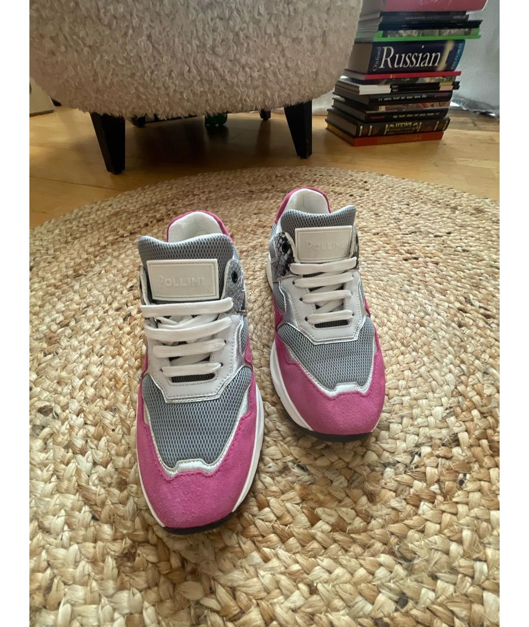 POLLINI Мульти замшевые кроссовки, фото 2