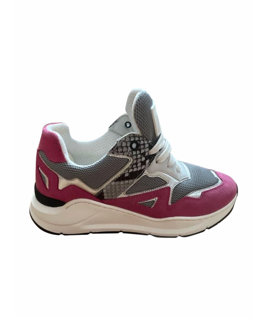 POLLINI Мульти замшевые кроссовки, фото 1