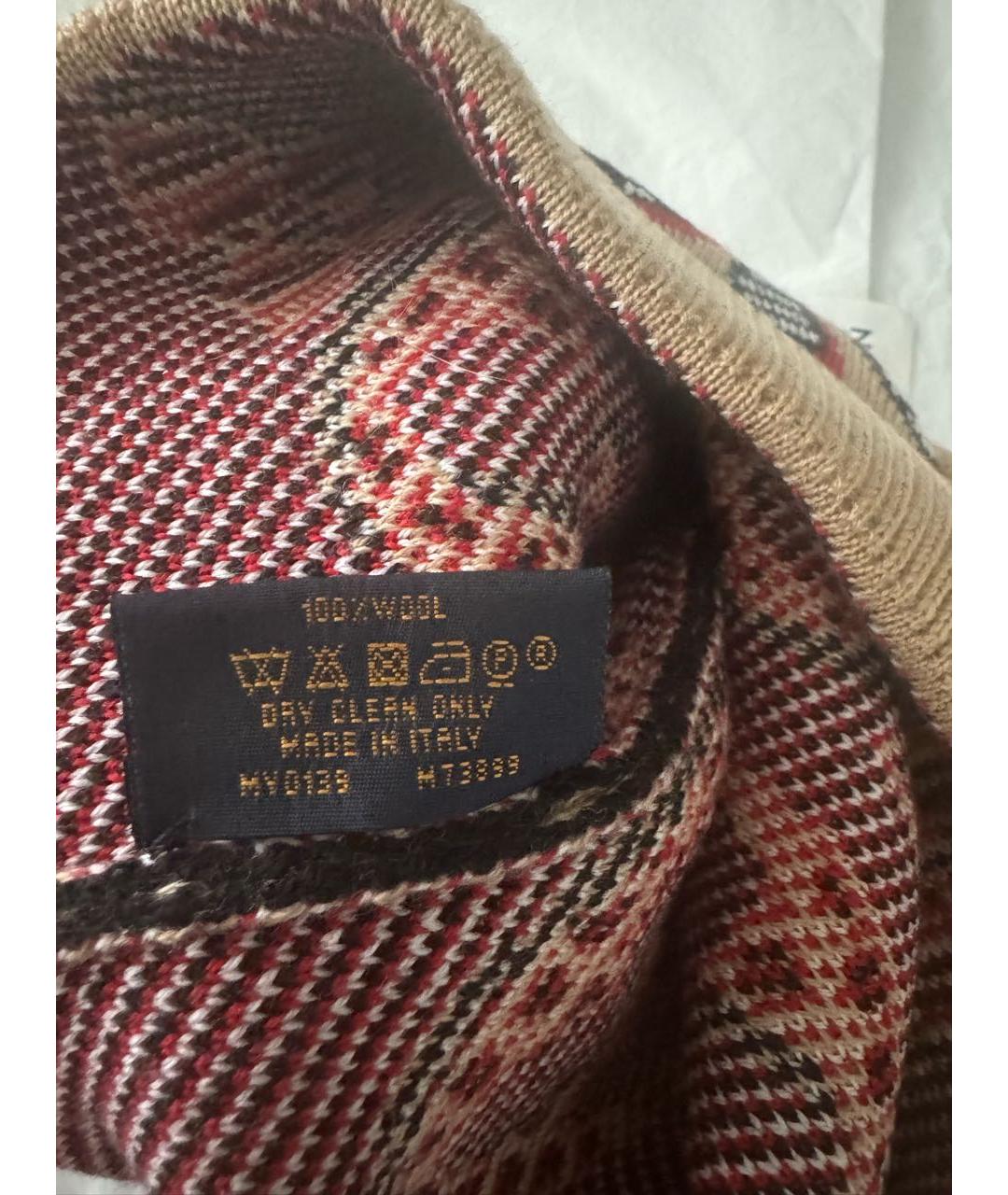 LOUIS VUITTON Бежевая шерстяная шапка, фото 4