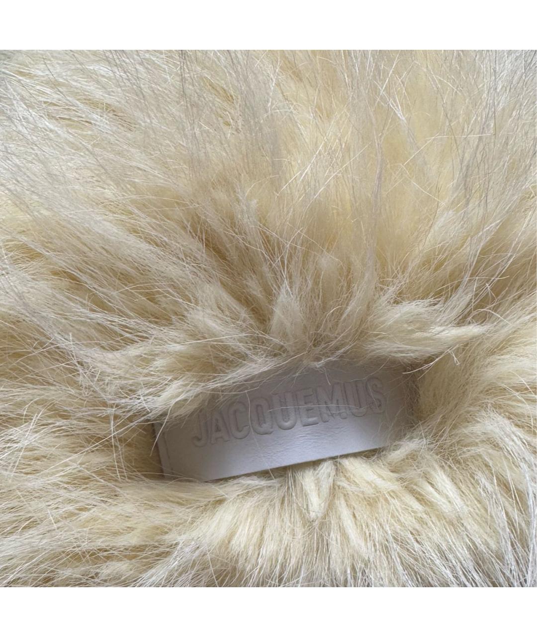 JACQUEMUS Бежевая шапка, фото 3