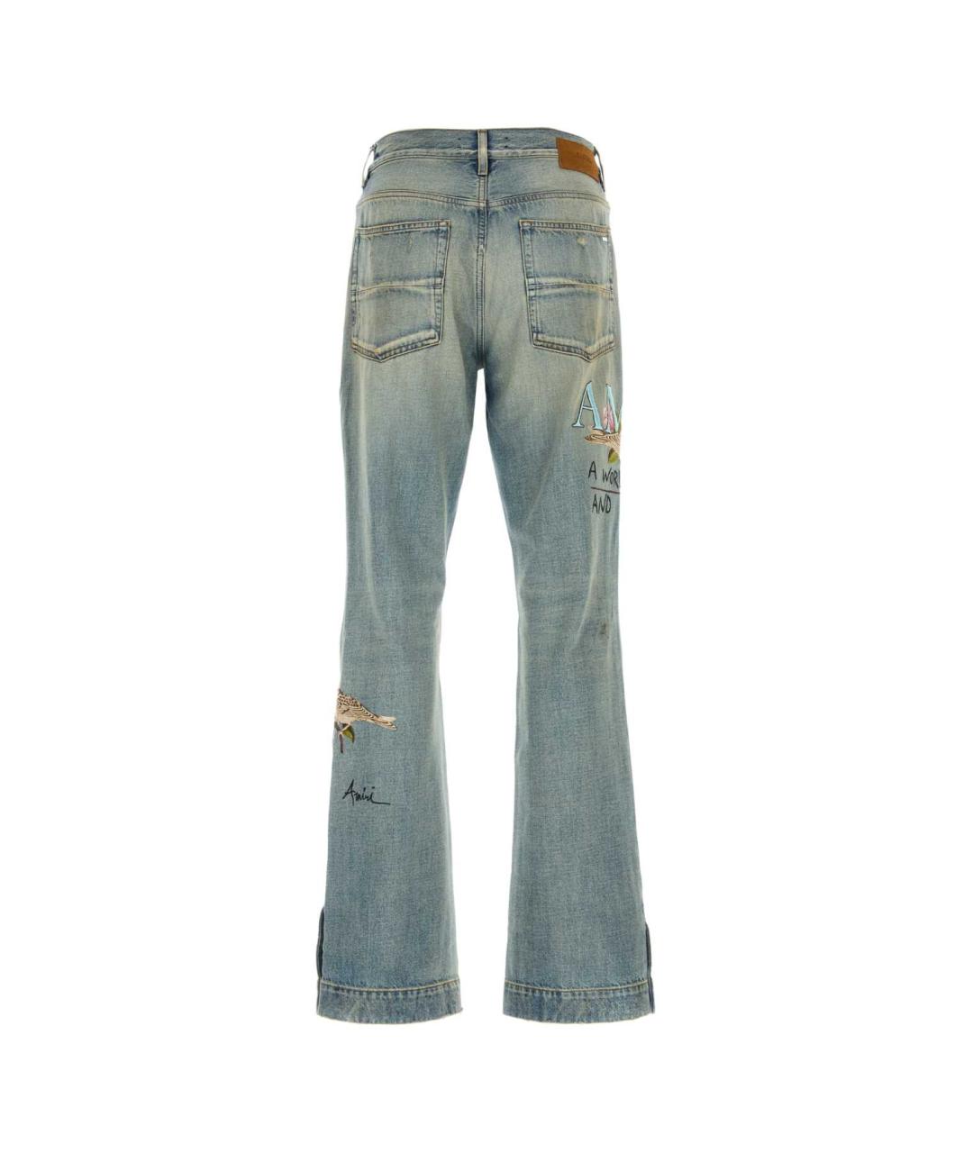 AMIRI Голубые хлопковые джинсы, фото 2