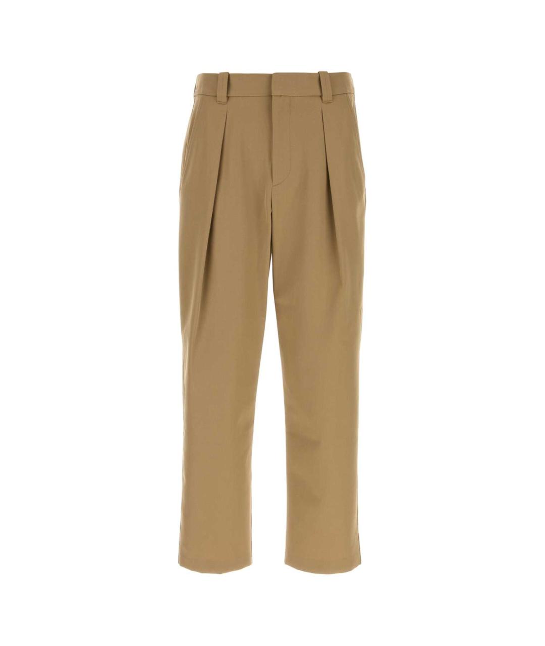 A.P.C. Бежевые хлопковые повседневные брюки, фото 1