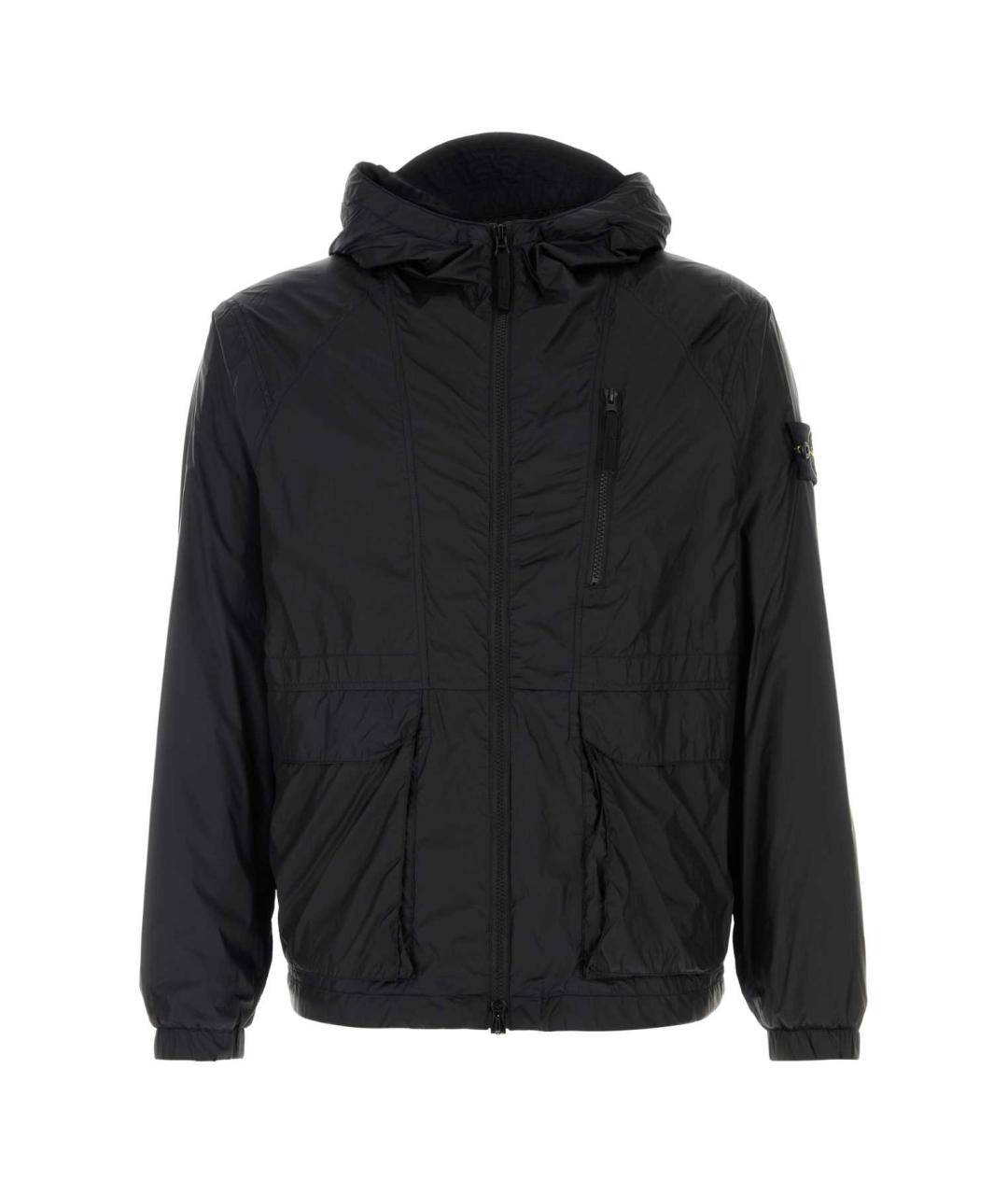 STONE ISLAND Черная полиамидовая куртка, фото 1