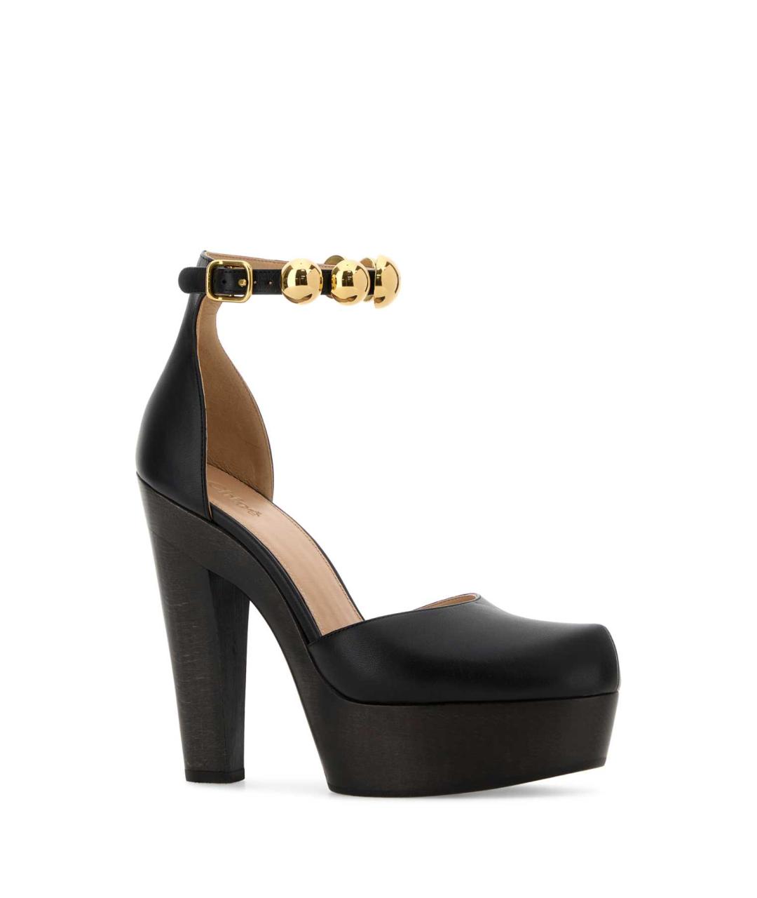 CHLOE Черные кожаные туфли, фото 2