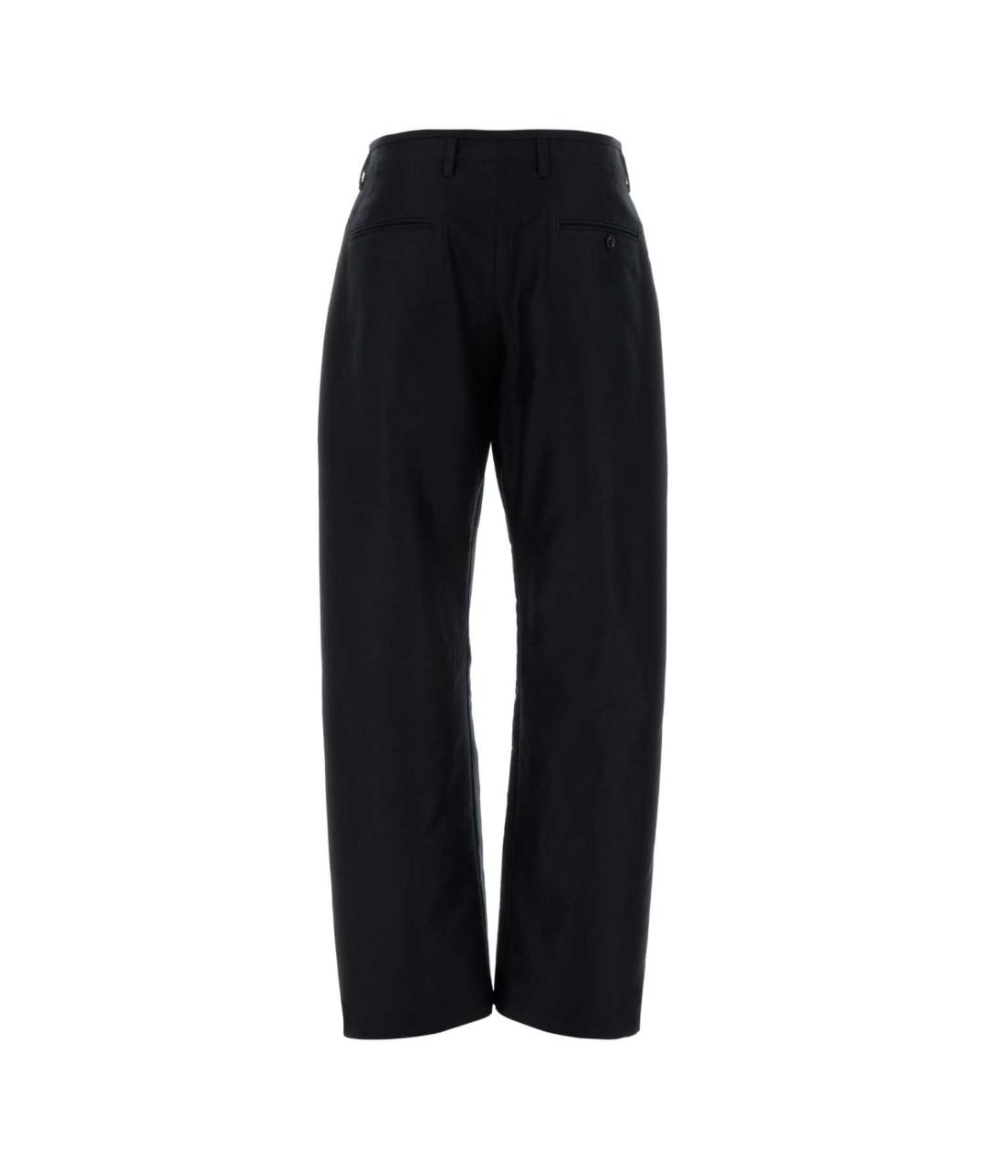 LEMAIRE Черные хлопковые прямые брюки, фото 2