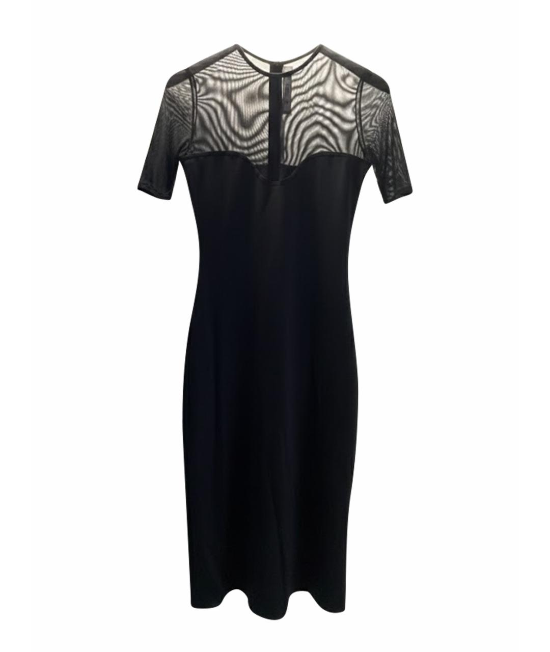 1/OFF Черное синтетическое повседневное платье, фото 1