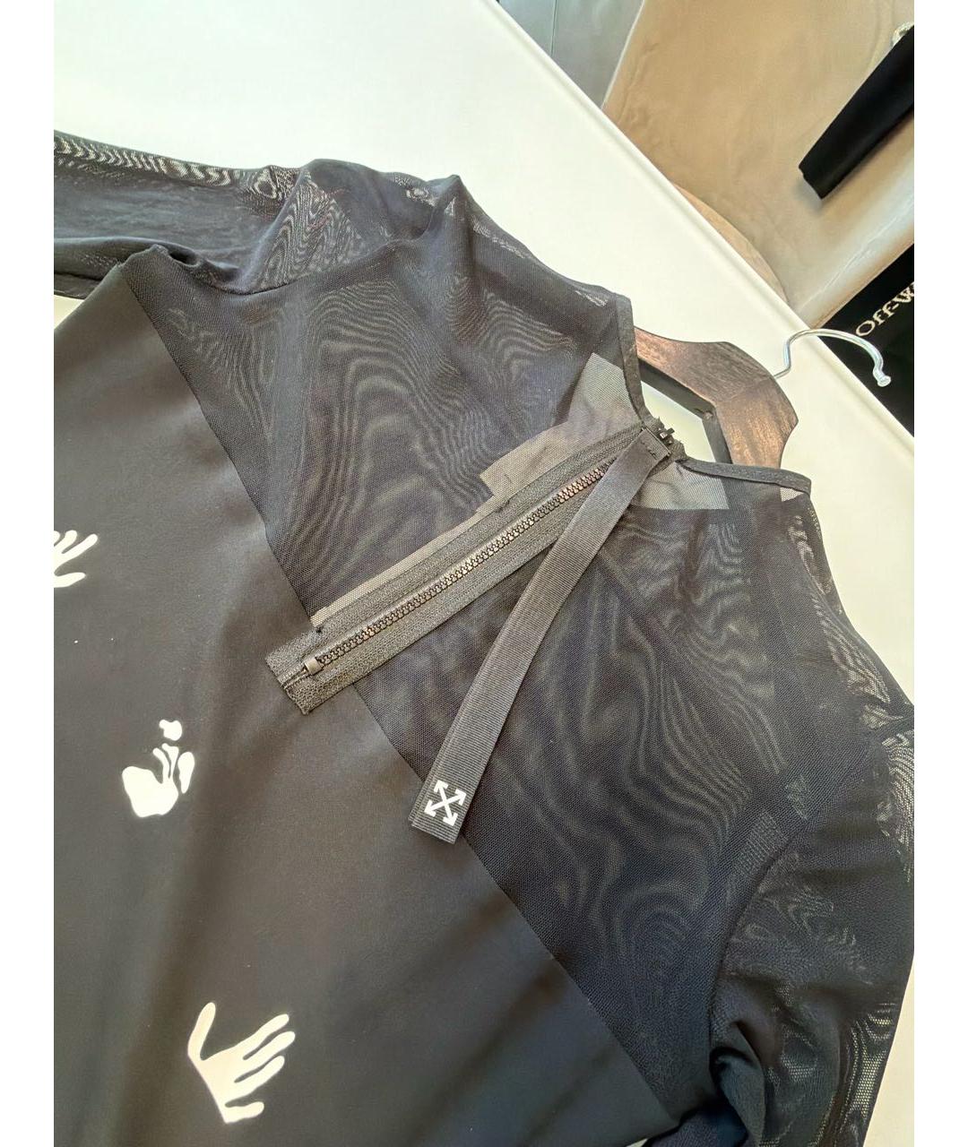 1/OFF Черное синтетическое повседневное платье, фото 3