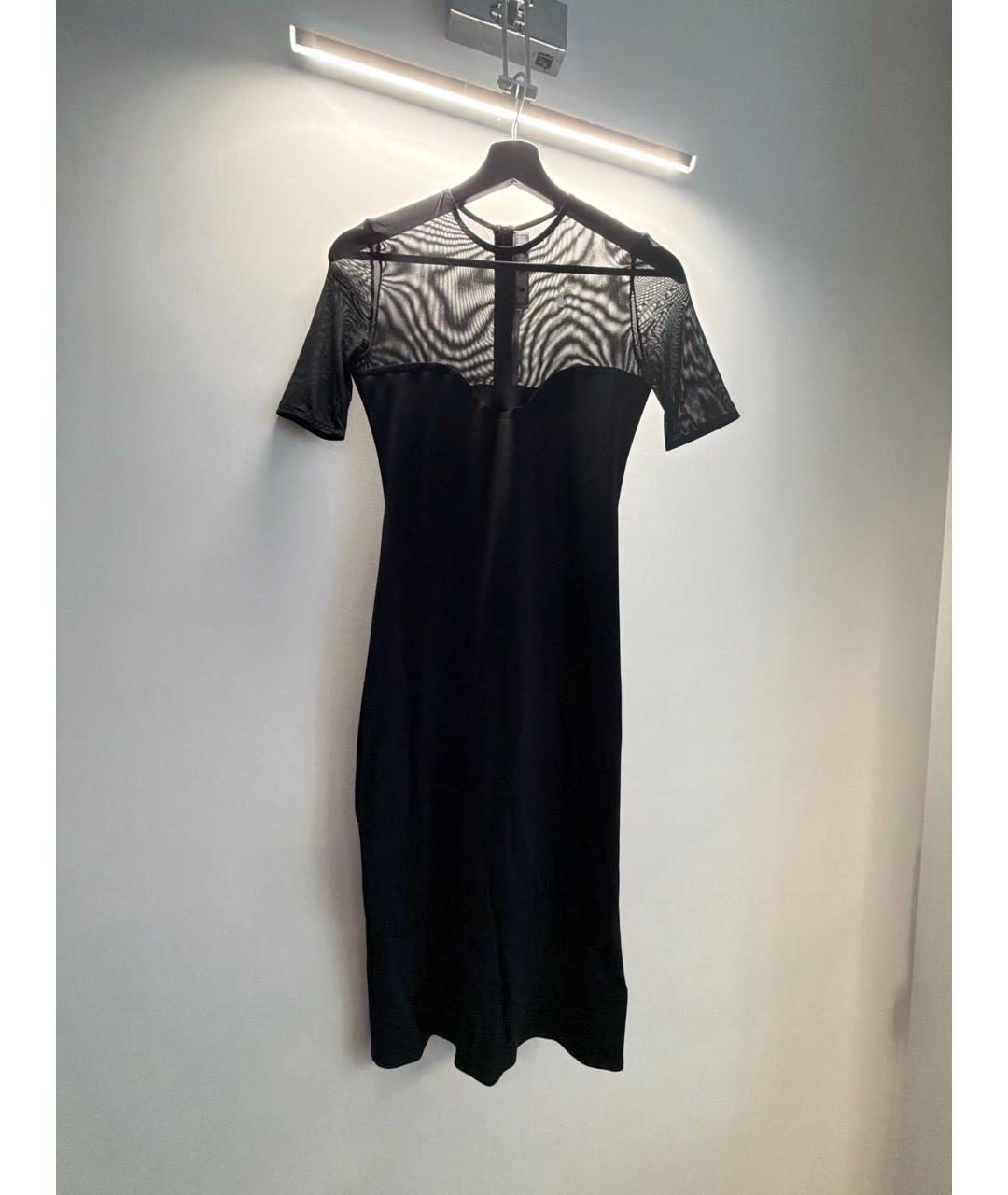 1/OFF Черное синтетическое повседневное платье, фото 2