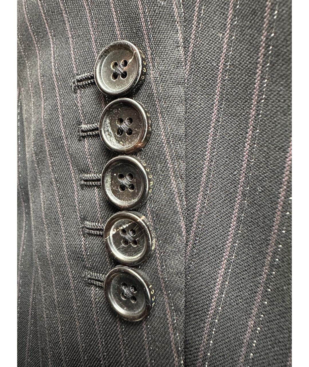 GUCCI Черный шерстяной пиджак, фото 8