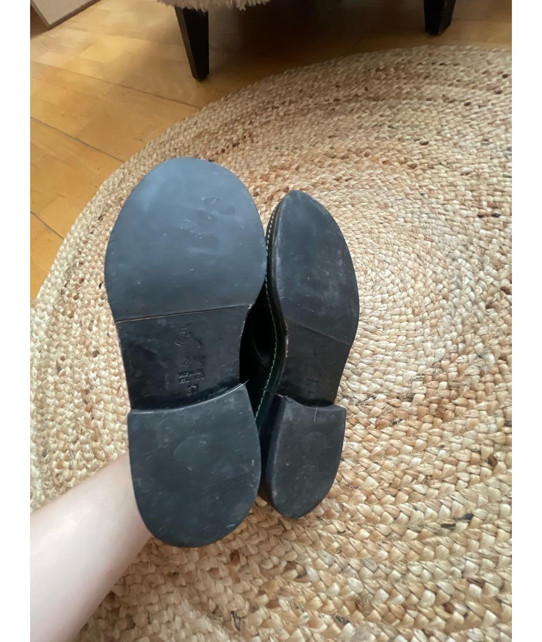 MARNI Черные кожаные лоферы, фото 8