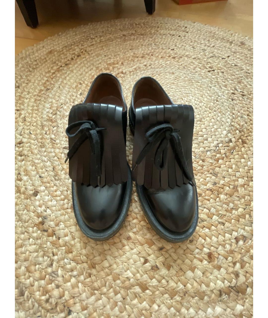 MARNI Черные кожаные лоферы, фото 2