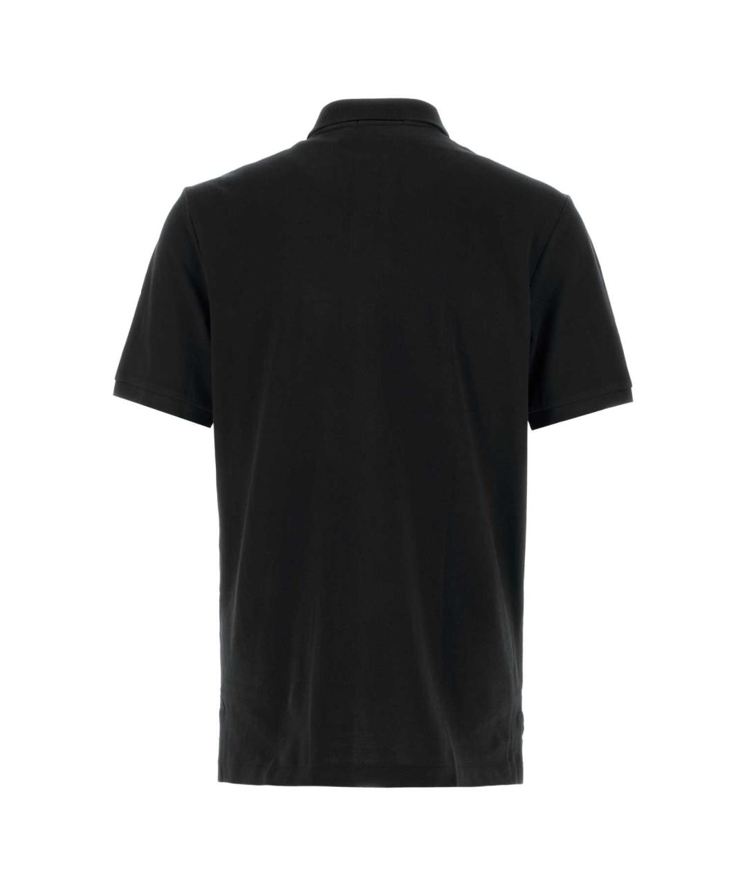 POLO RALPH LAUREN Черное хлопковое поло с коротким рукавом, фото 2