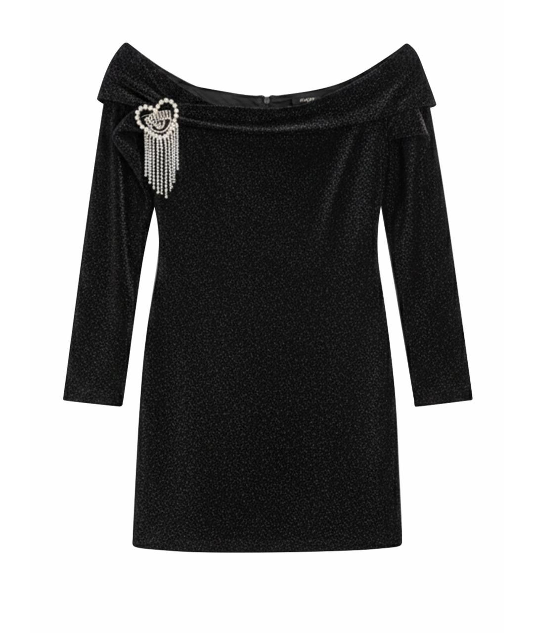 CHIARA FERRAGNI Черное полиэстеровое вечернее платье, фото 1