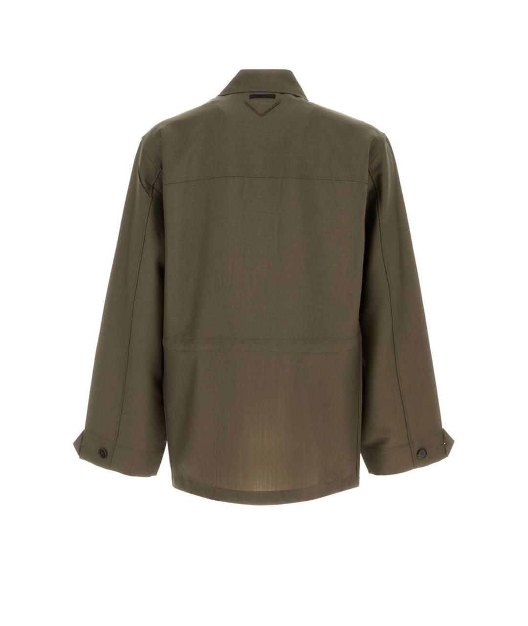 PRADA Зеленая шерстяная куртка, фото 2