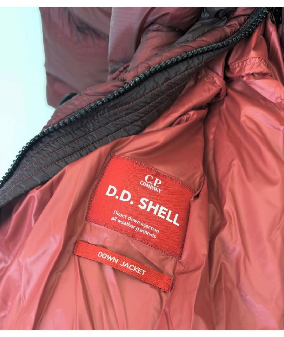 CP COMPANY Бордовое полиамидовое пальто, фото 7