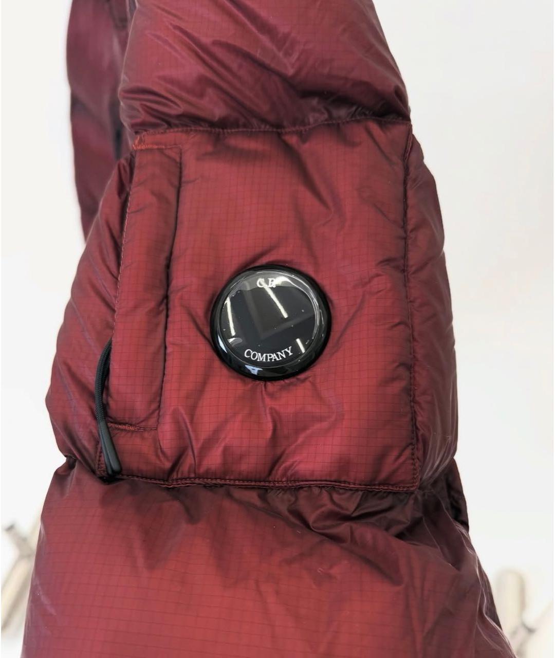 CP COMPANY Бордовое полиамидовое пальто, фото 6