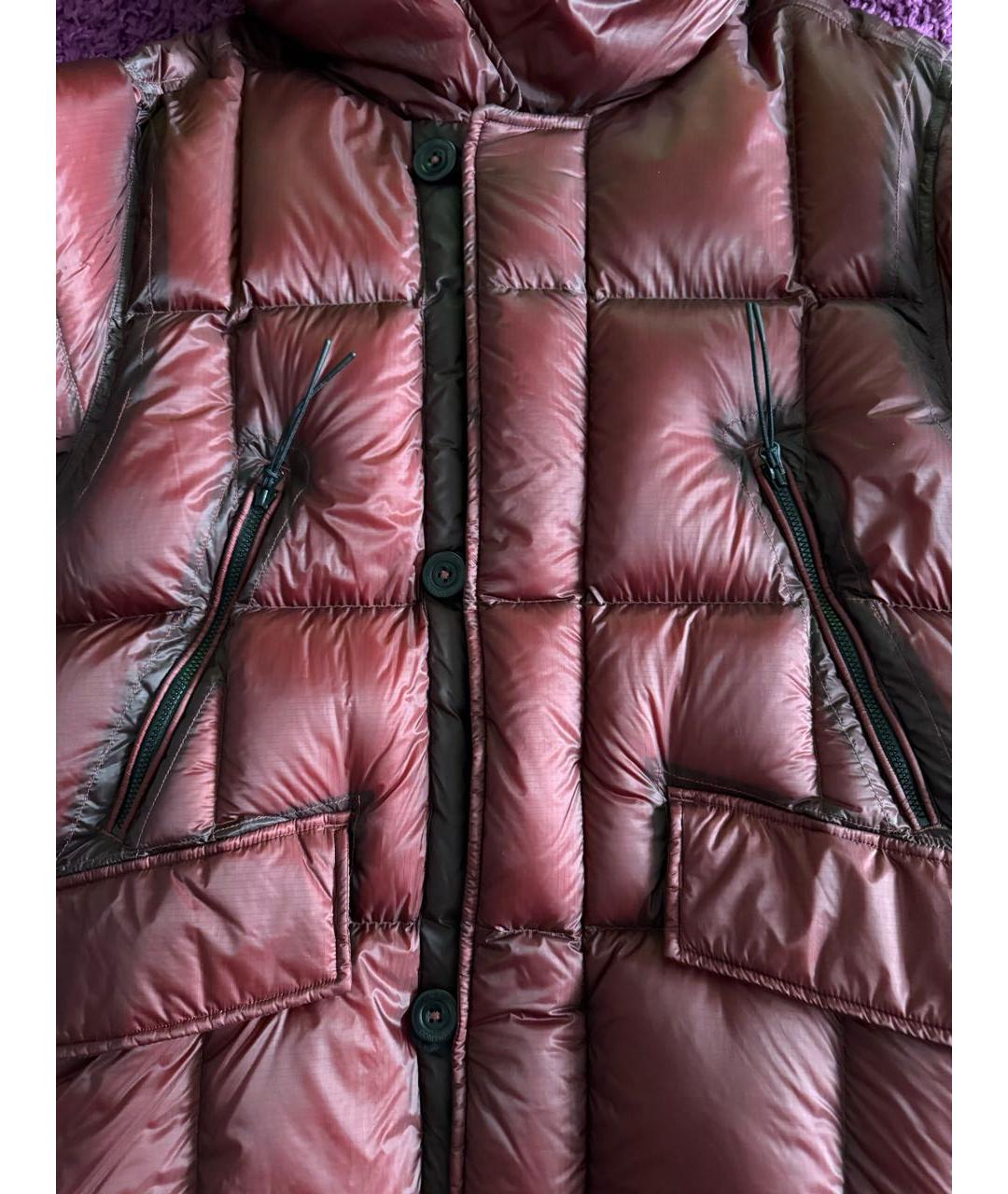 CP COMPANY Бордовое полиамидовое пальто, фото 4