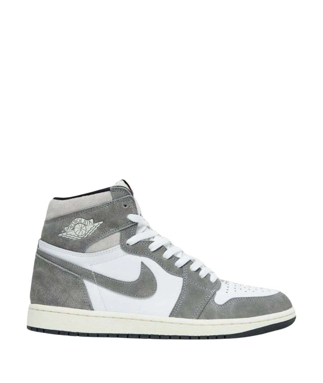 JORDAN Антрацитовые замшевые кеды, фото 1