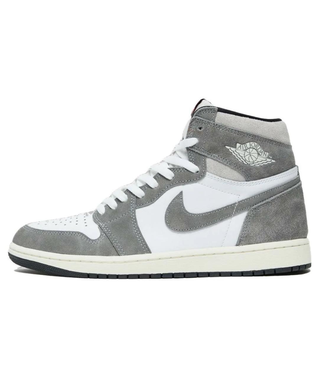 JORDAN Антрацитовые замшевые кеды, фото 5