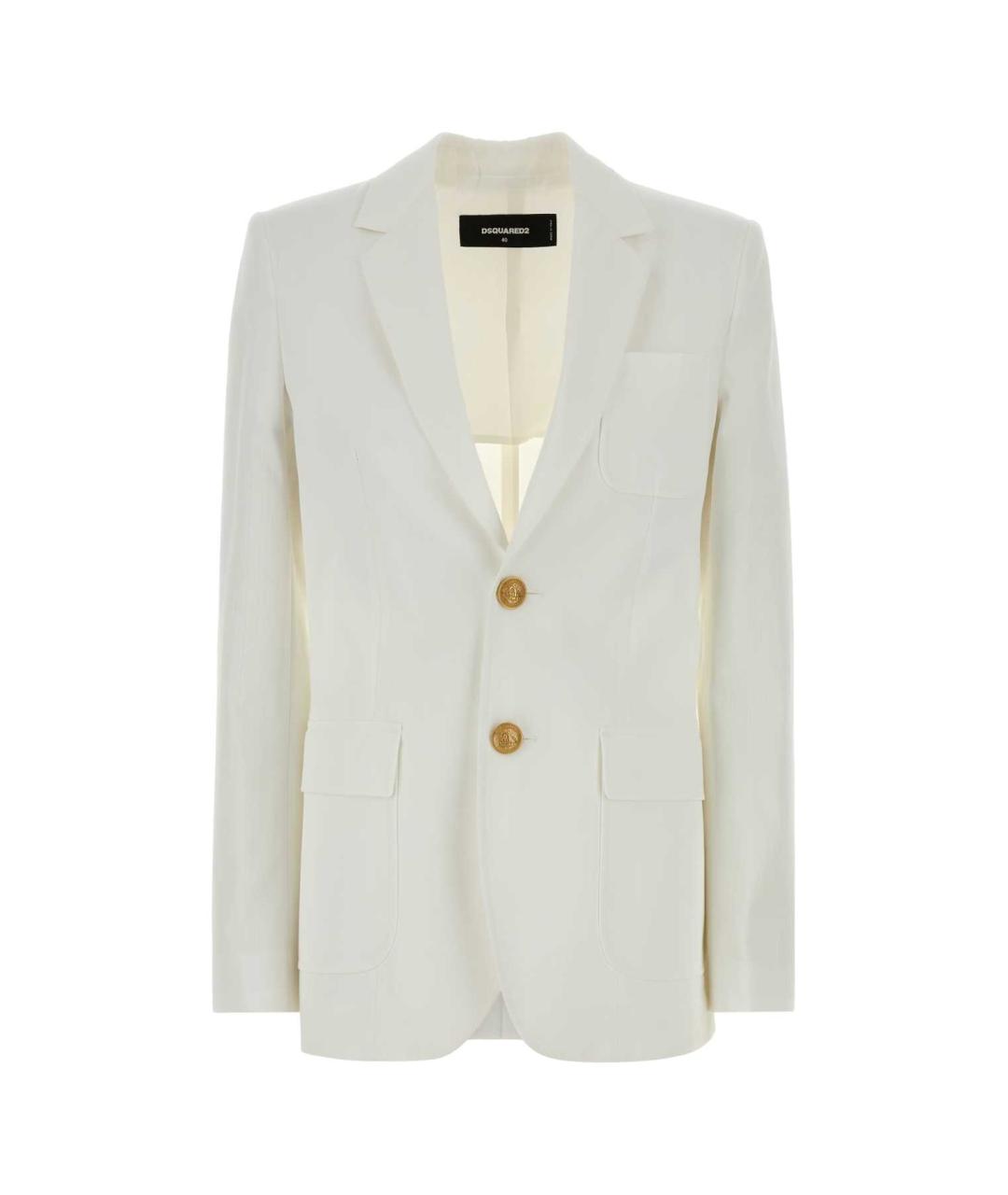 DSQUARED2 Белый хлопковый жакет/пиджак, фото 1
