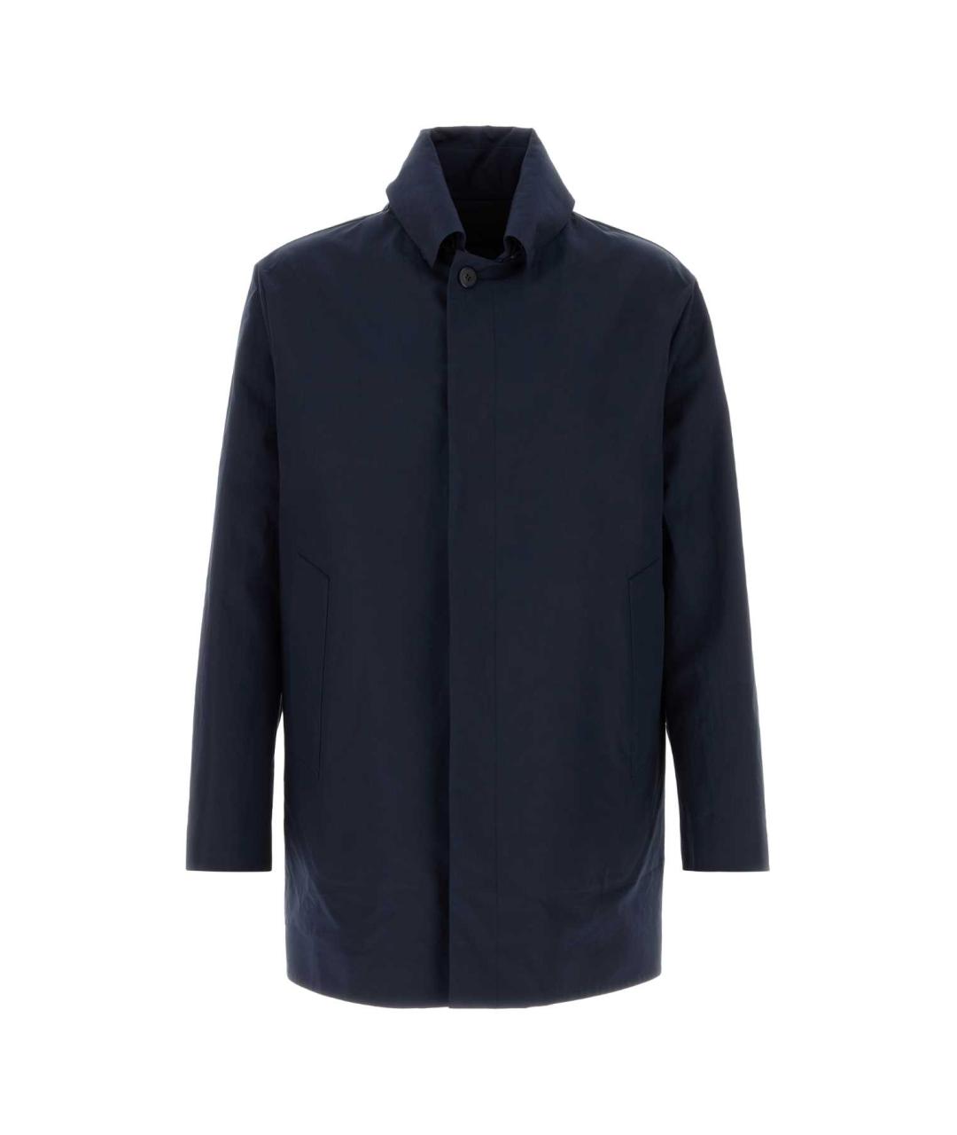 PRADA Темно-синее хлопковое пальто, фото 1