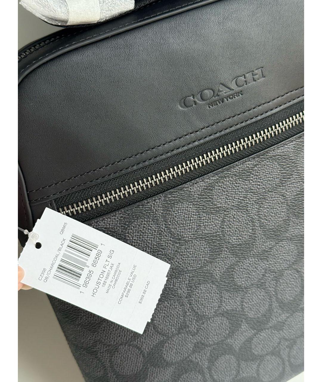 COACH Черная сумка на плечо, фото 6