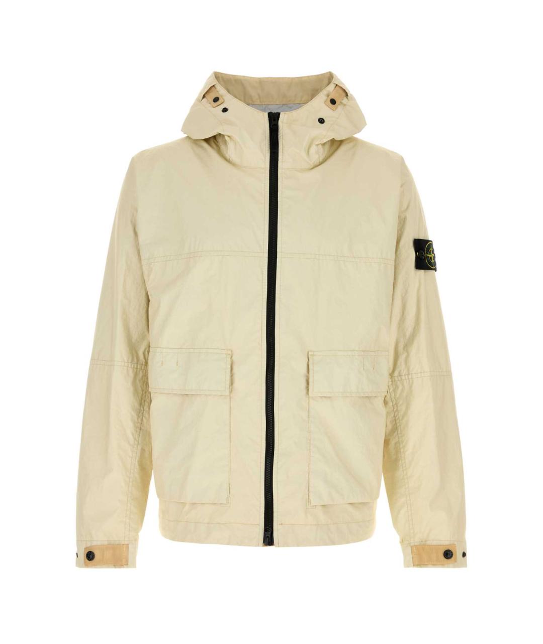 STONE ISLAND Желтая полиамидовая куртка, фото 1