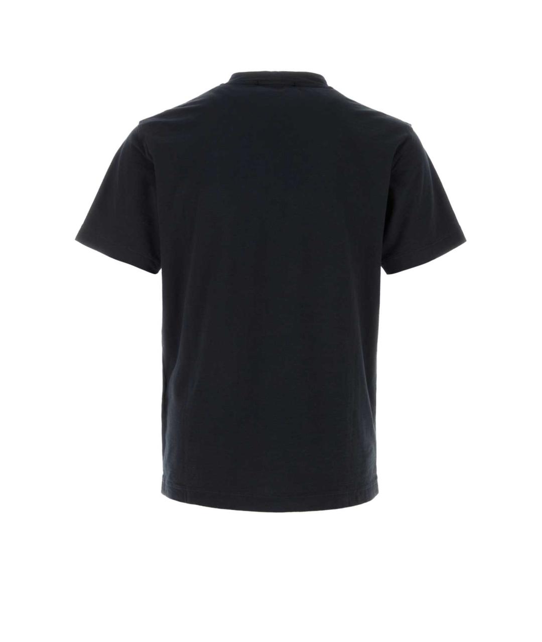 STONE ISLAND Синяя хлопковая футболка, фото 2