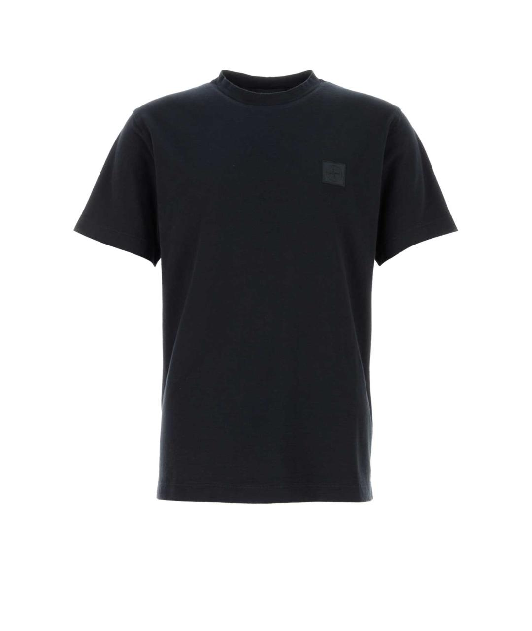 STONE ISLAND Синяя хлопковая футболка, фото 1