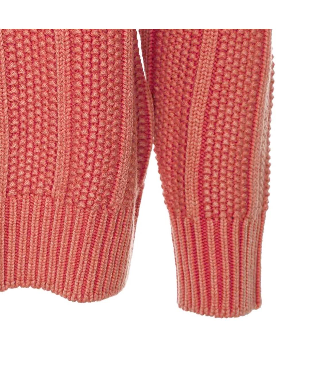 STONE ISLAND Коралловый шерстяной джемпер / свитер, фото 6