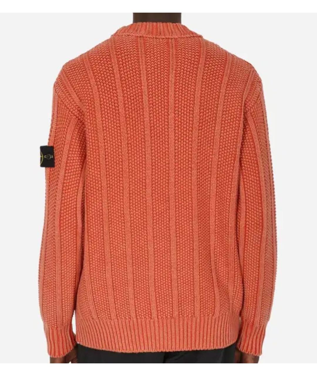 STONE ISLAND Коралловый шерстяной джемпер / свитер, фото 3