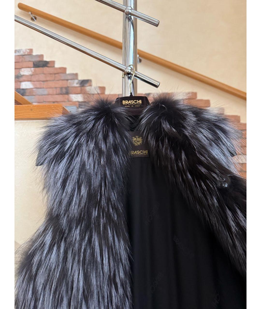 BRASCHI Серая меховая дубленка, фото 7