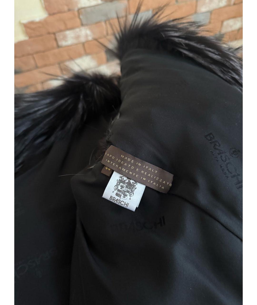 BRASCHI Серая меховая дубленка, фото 8
