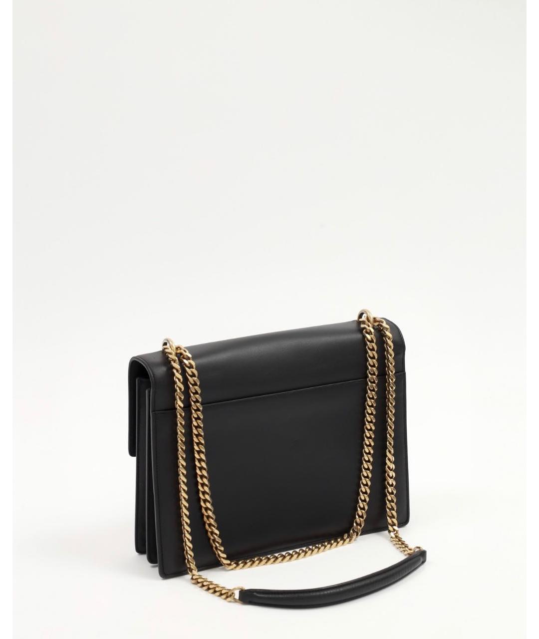 SAINT LAURENT Черная кожаная сумка через плечо, фото 3