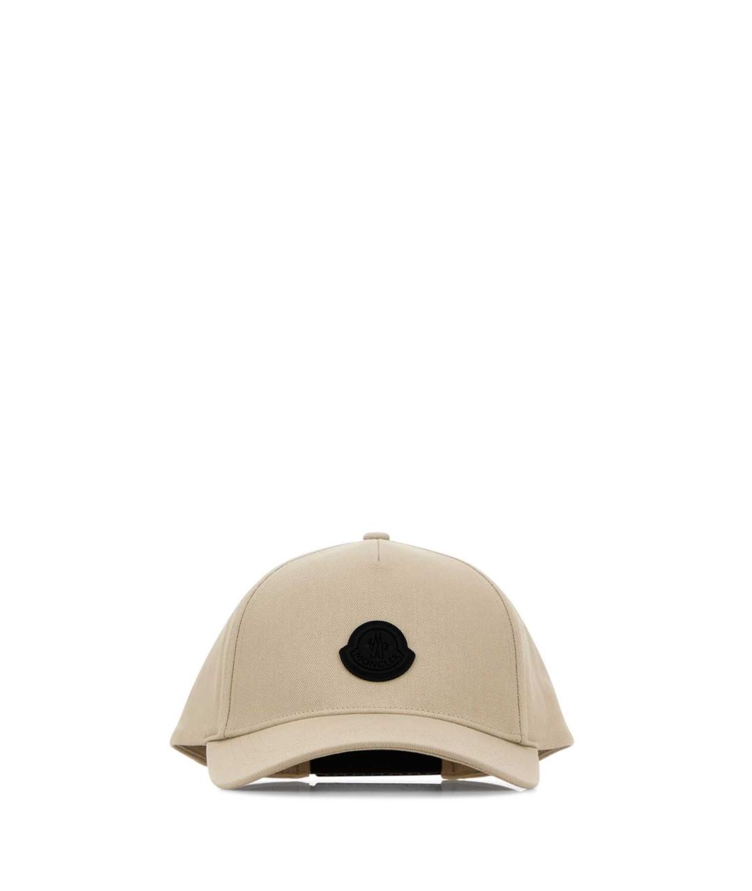 MONCLER Бежевая хлопковая кепка/бейсболка, фото 1