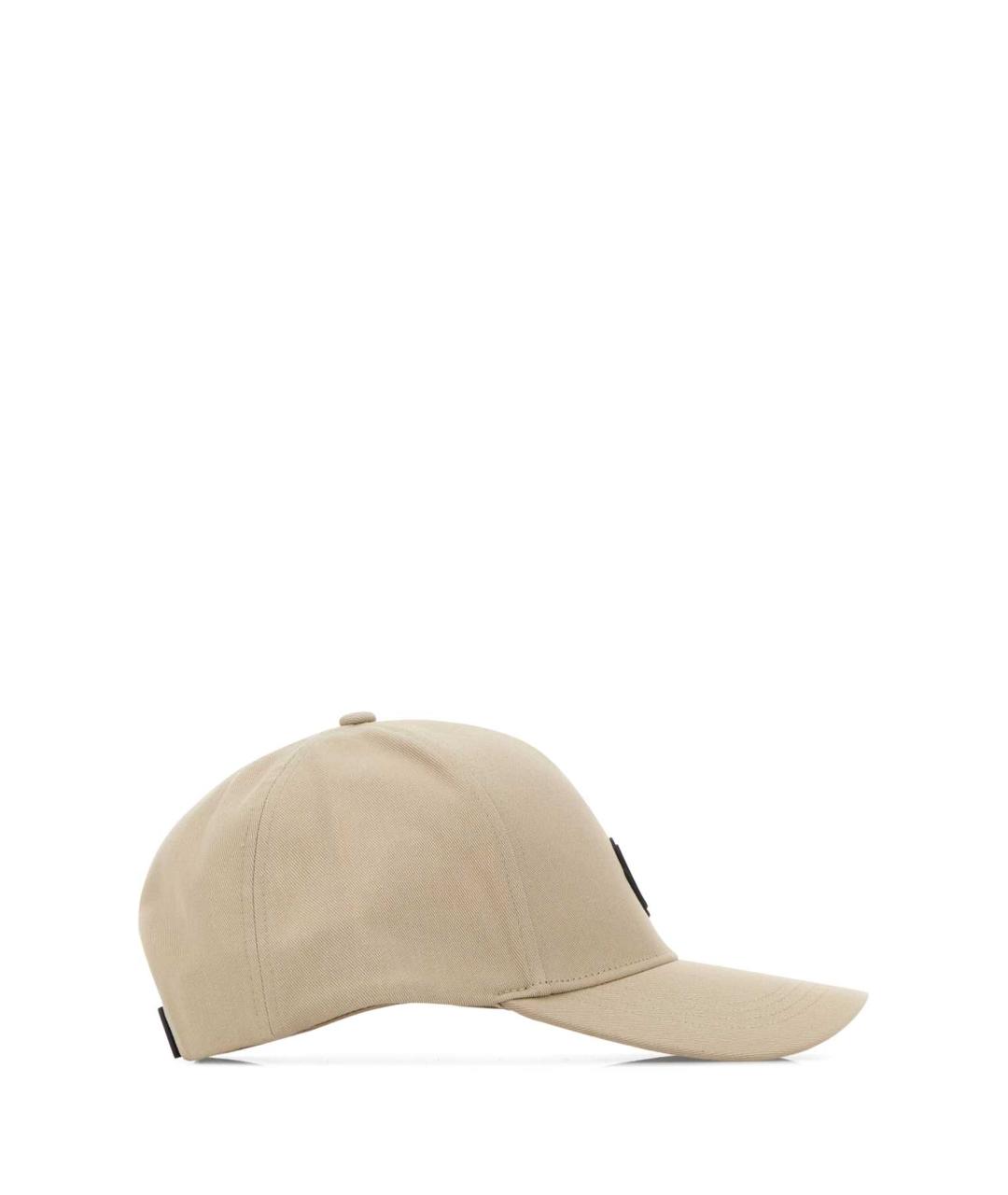 MONCLER Бежевая хлопковая кепка/бейсболка, фото 2