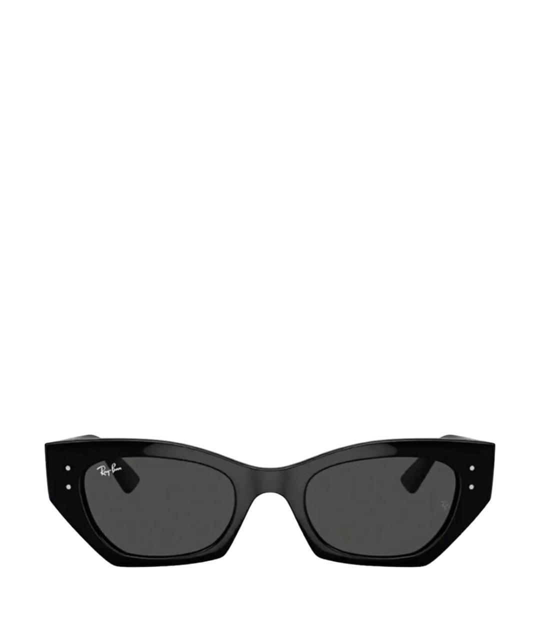RAY BAN Черные пластиковые солнцезащитные очки, фото 1