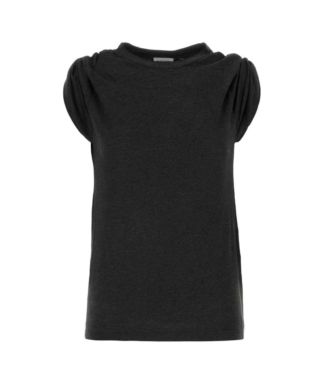 ISABEL MARANT Черная хлопковая футболка, фото 1