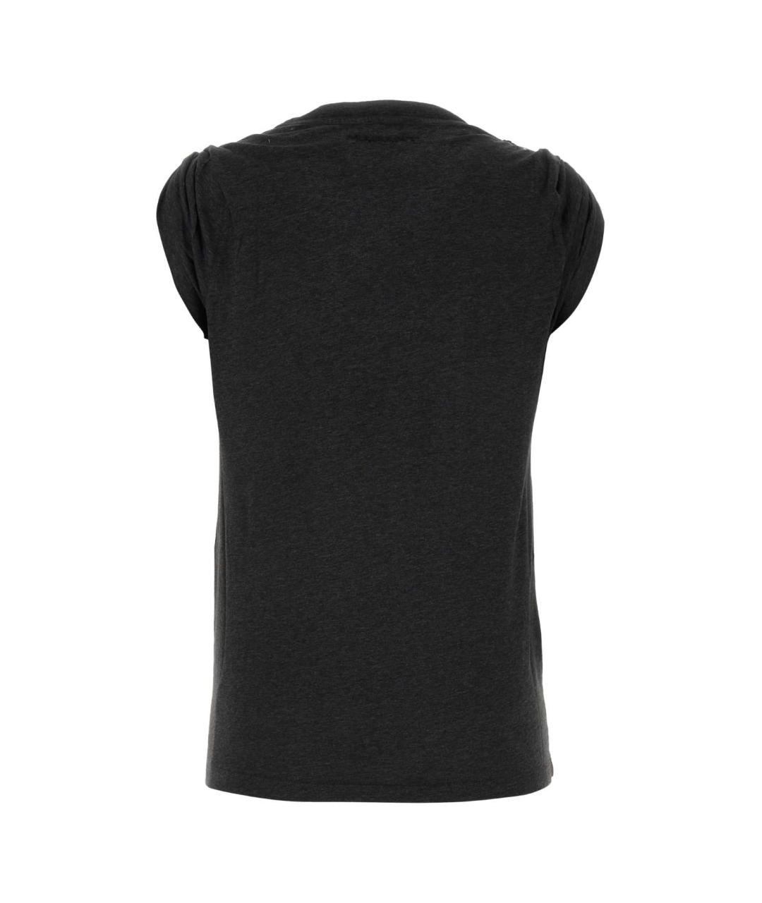 ISABEL MARANT Черная хлопковая футболка, фото 2