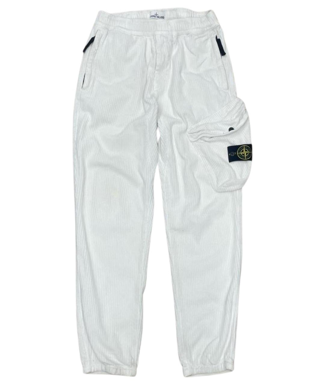STONE ISLAND Белые повседневные брюки, фото 1
