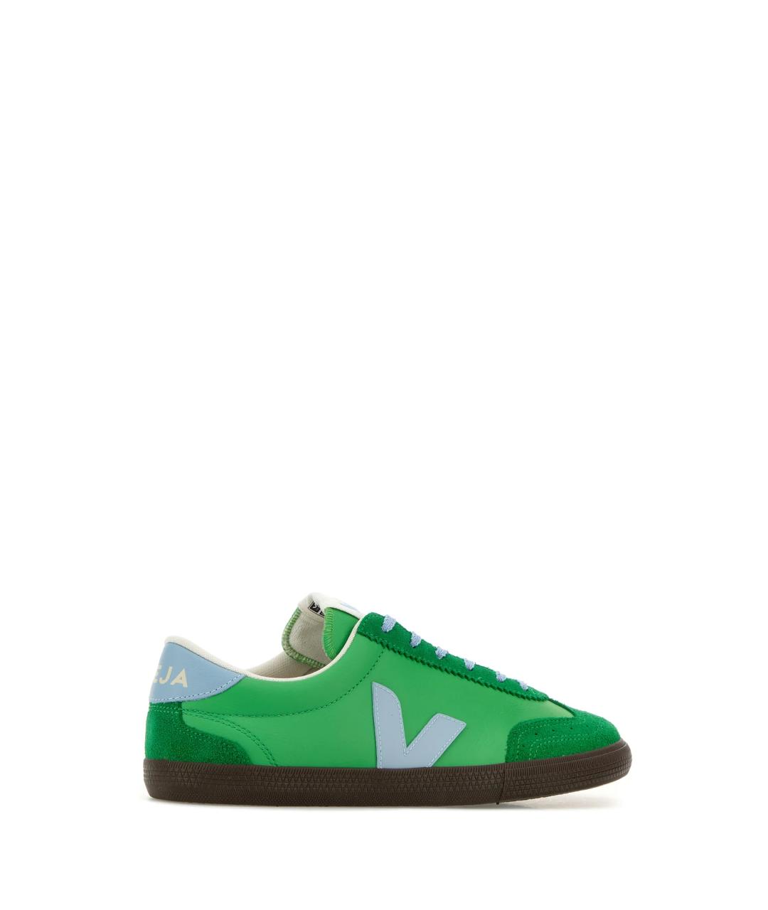 VEJA Зеленые кожаные кеды, фото 3