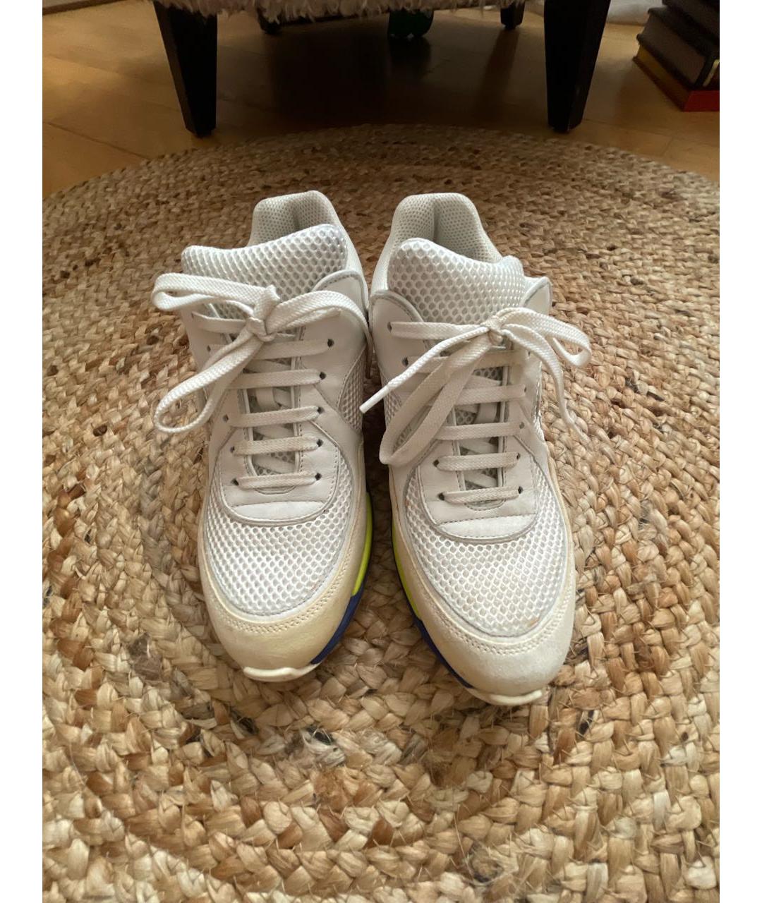 CHANEL Белые текстильные кроссовки, фото 3