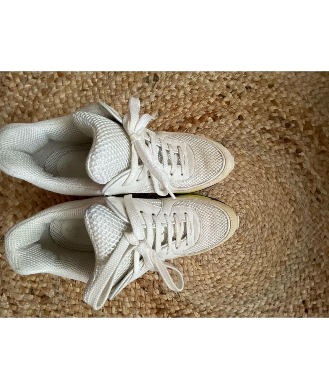 CHANEL Белые текстильные кроссовки, фото 4