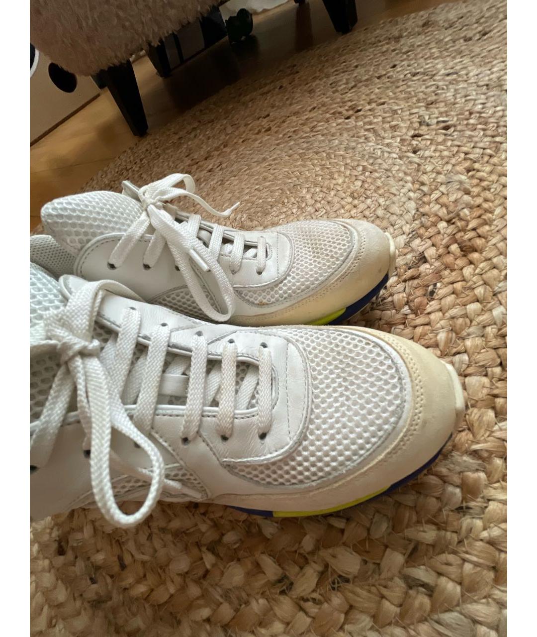 CHANEL Белые текстильные кроссовки, фото 7