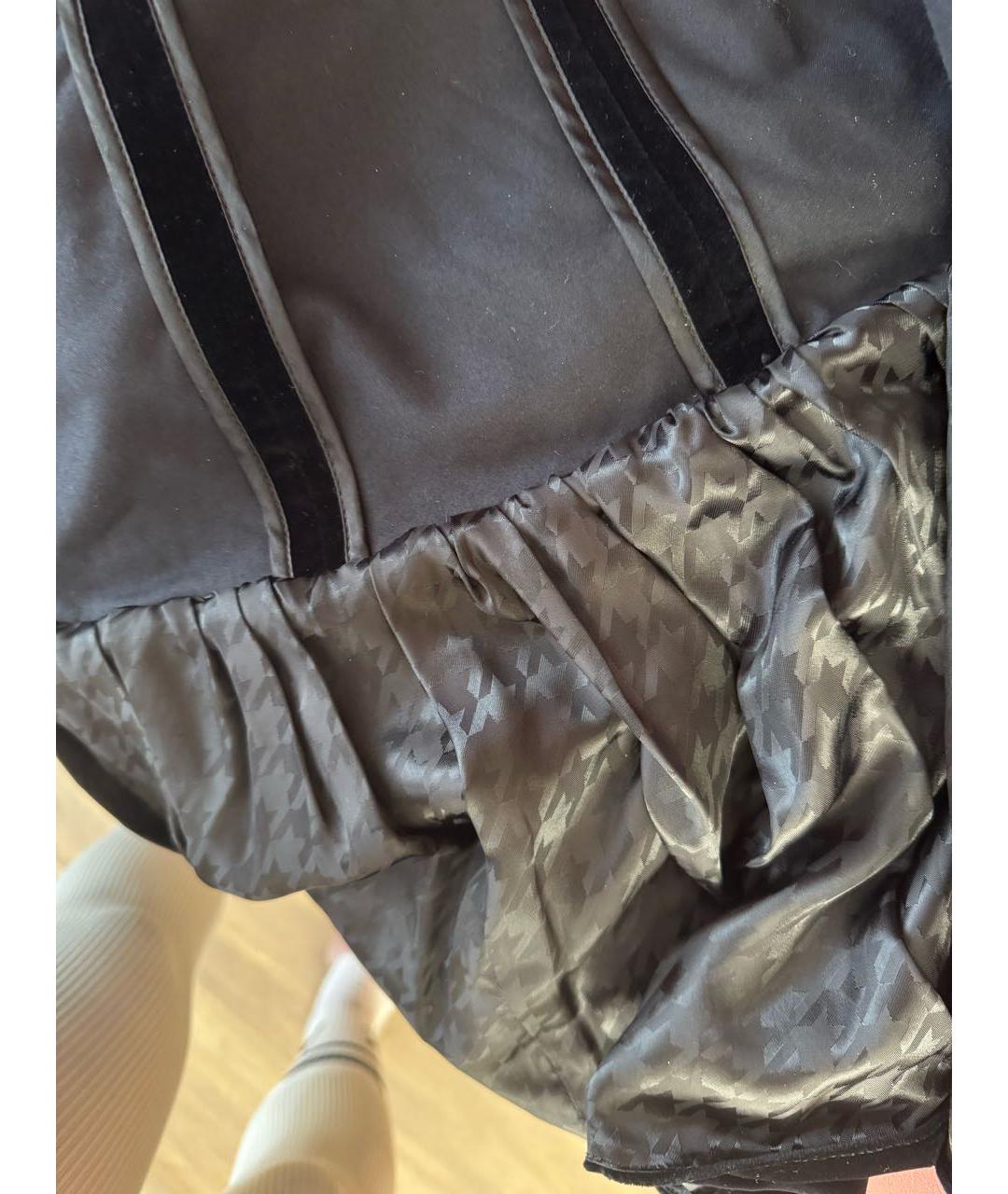 THE ATTICO Черное бархатное вечернее платье, фото 4