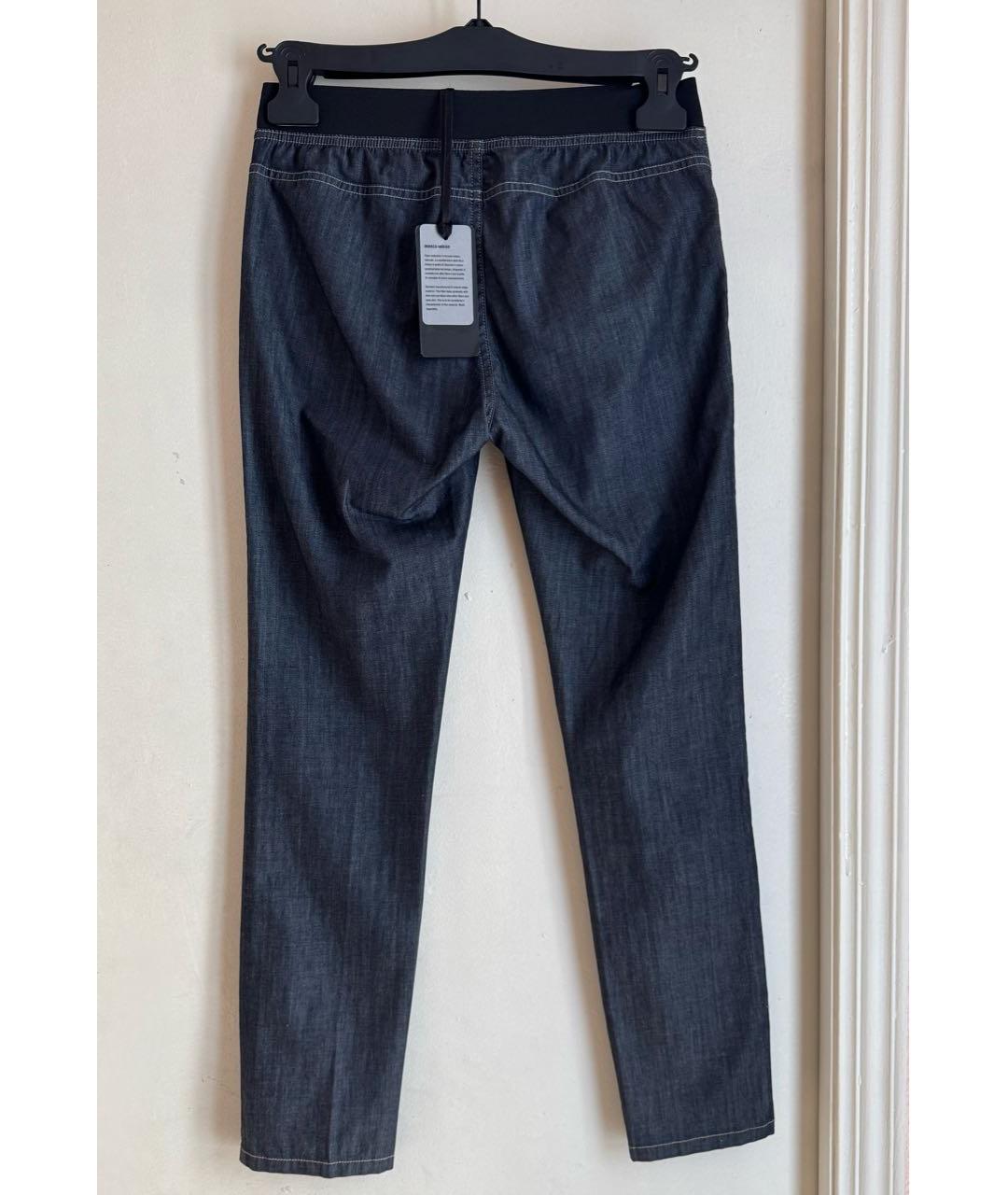 LES COPAINS Темно-синие хлопко-эластановые джинсы слим, фото 6