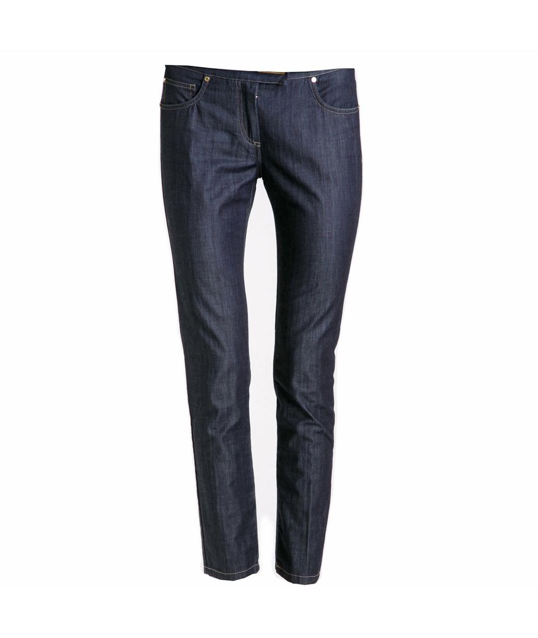 LES COPAINS Темно-синие хлопко-эластановые джинсы слим, фото 9